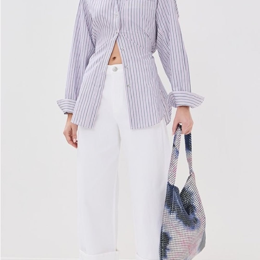Rabanne Haut Striped Button Down Shirt